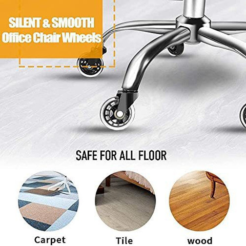 Volo Office chair wheels replacement rubber chair casters Fixed