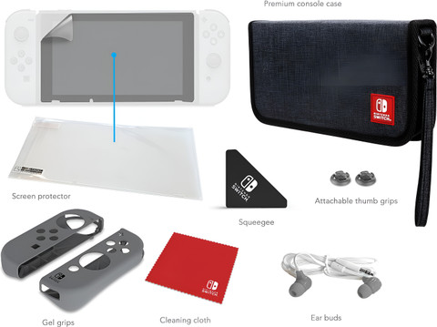 HG WORLD Nintendo Switch Starter Kit-Accessory|Travel Case,Screen