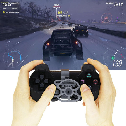 CERO 3D Printed Mini Steering Wheel Game Controller for PS3 Racing