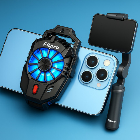 Fitpro ICE-X Mobile Phone Cooler – RGB Cooling Fan with
