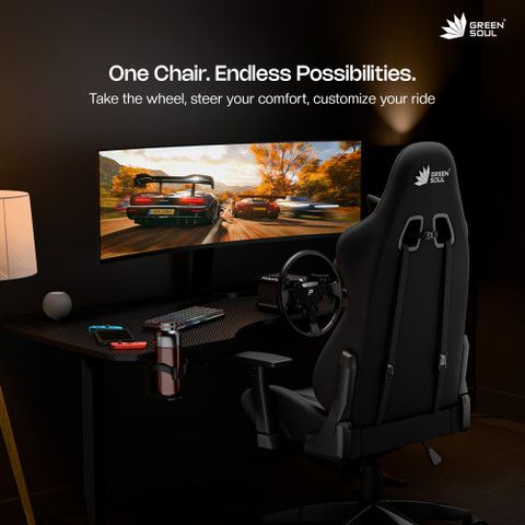 GREEN SOUL Beast Gaming Ergonomic|Gaming WFH|3D Armrest|180