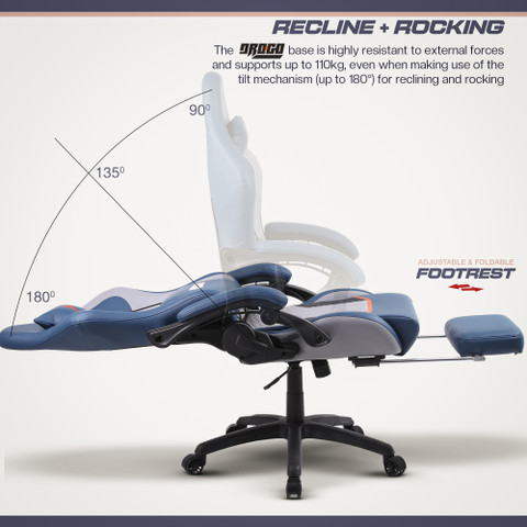 Drogo Multi-Purpose Ergonomic Gaming Chair with Head Lumbar Pillow,  Adjustable seat Gaming Chair