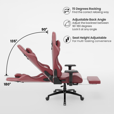 GREEN SOUL Ghost Gaming Chair |Gaming and WFH 4D Armrest 180