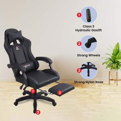 SAVYA HOME Snipe Gaming Chair Adjustable headrest Lumbar