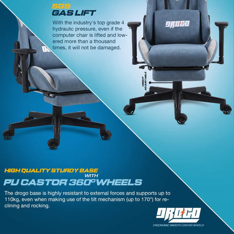 Drogo Multi-Purpose Ergonomic Gaming Chair with Adjustable Seat - Main Image