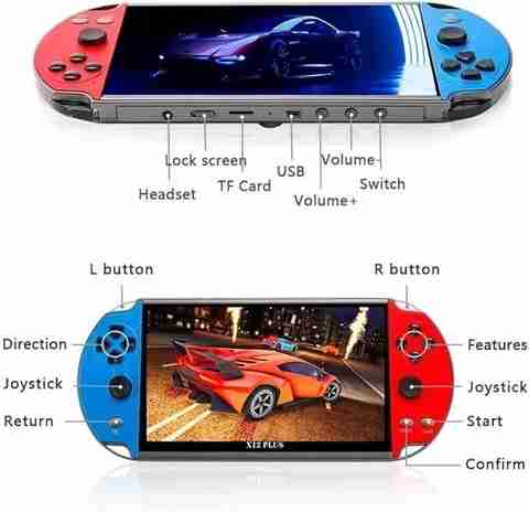 Nintendo Switch PSP-3000 NextTech X7 PSP Game Console:Unlock The Power of 1000+ Games and