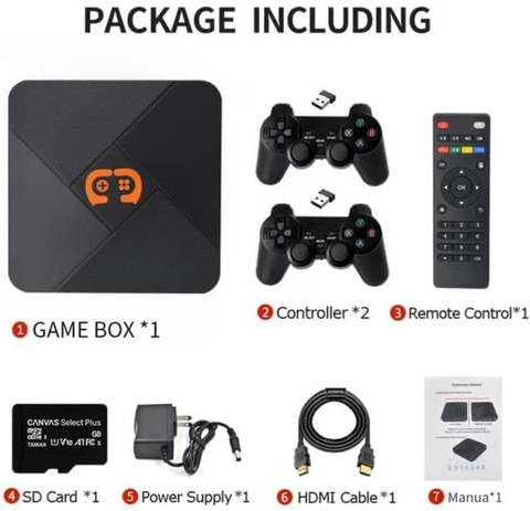 EXtreme G5 Game Box 4K HD Console with 5600+ Emulators 64 GB with