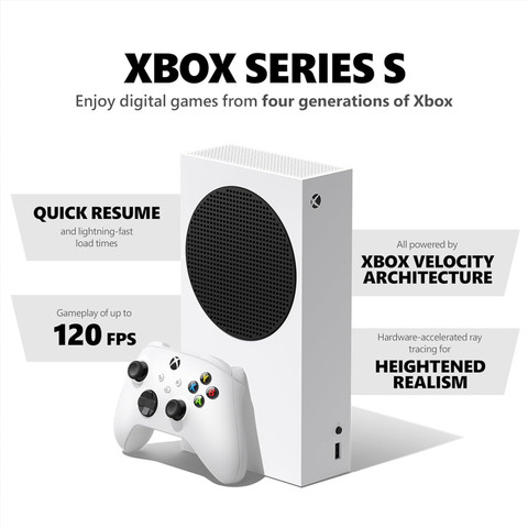 MICROSOFT Xbox Series S RRS-00166 512 GB with Game Pass Ultimate 3