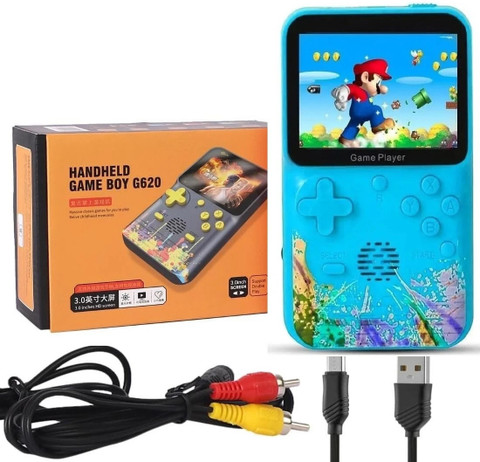 HG WORLD Retro Game Boy G620 gaming console for tv Pocket Sup Game Box  handheld Screen Rechargeable Battery handheld console Hand video  game