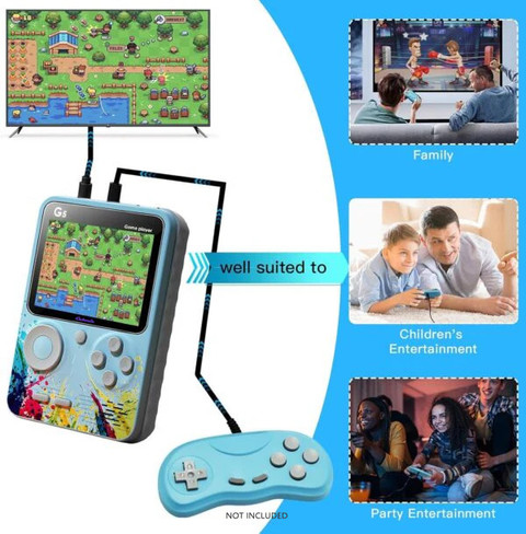 Cubonic G5 Retro Game Console | 3” LCD Screen | Portable Handheld