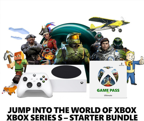 MICROSOFT Xbox Series S RRS-00166 512 GB with Game Pass Ultimate 3