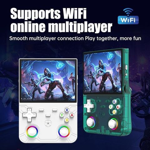 HG WORLD Retro Game R36 Ultra X Handheld gaming console,Portable Style Pocket GameBox , 21+ Emulators, 4.5 IPS Screen Rechargeable Battery Hand Video Game 64 GB with 15000+GOW, GTA Vice City, Mini Video Game for Kids, Best Gift For All Ages (White, Loved by fans of Game Stick,PlayStation Mini PS5,PS4,PS3,PS2,PS1,PSP) - Image 3