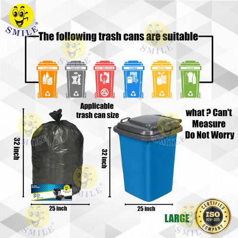 KALP CRAZE Garbage Bags Large Size For Home garbage Bag 25*30 inch 70 L  (45Bag Large 70 L Garbage Bag Pack Of 45