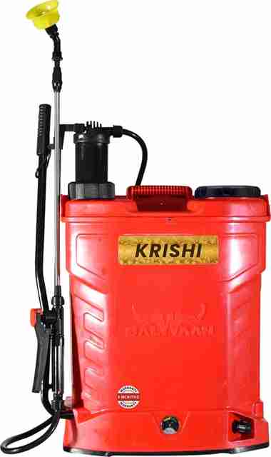 Balwaan Battery and Manual Sprayer Pump 12Vx8A in Knapsack Manual and  Battery Pump 18 L Tank Sprayer