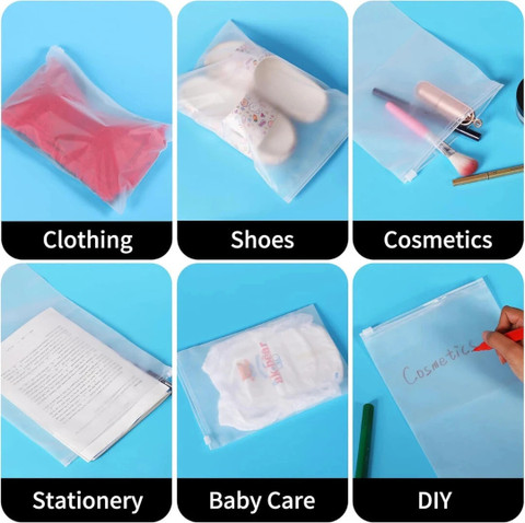 Packaging Waterproof Ziplock Travel Bags GreenTwish (Pack Of 30