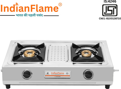 IndianFlame Burner Stainless Steel Manual Gas Stove