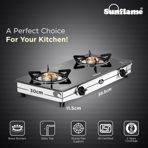 Two Burner Sunflower Burner Gas Stove Sun Flash Gas Stove Burner