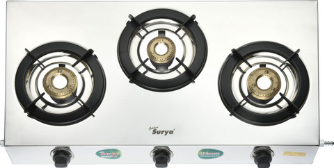 Surya Burner Stainless Steel Gas Stove Price Shopclues Surya