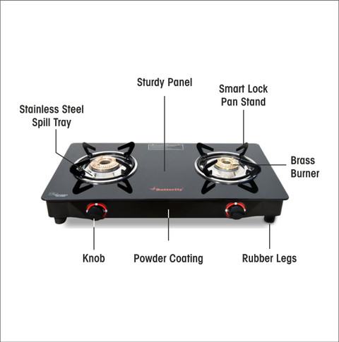 Butterfly Rapid Glass Manual Gas Stove Price in India Buy