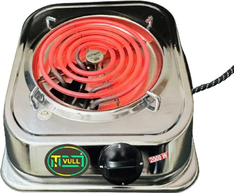 NETVULL 2000 Watt Heavy Duty Deluxe Electric G Coil Radiant Gas Cooking  Stove Heater Stainless Steel Manual Gas Stove