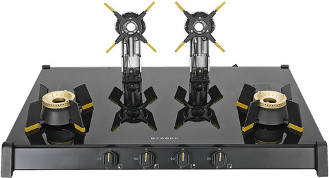 FABER Genius 80cm 4 Burner Liftable Burner Round Pan Support