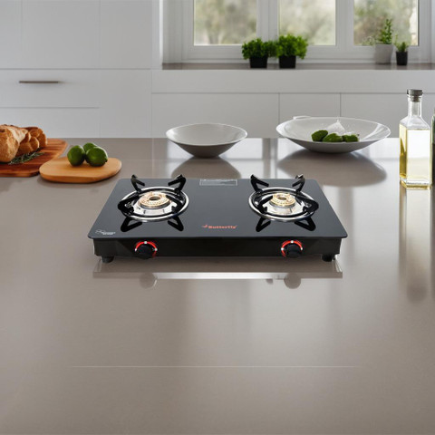 Butterfly Rapid Glass Manual Gas Stove