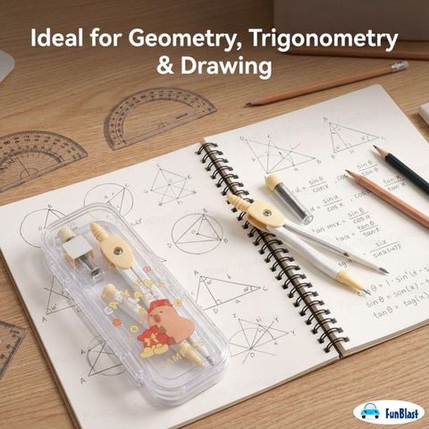 Capybara Compass Set Flipkart.com | FunBlast Capybara Design Geometry Kit with Compass ...