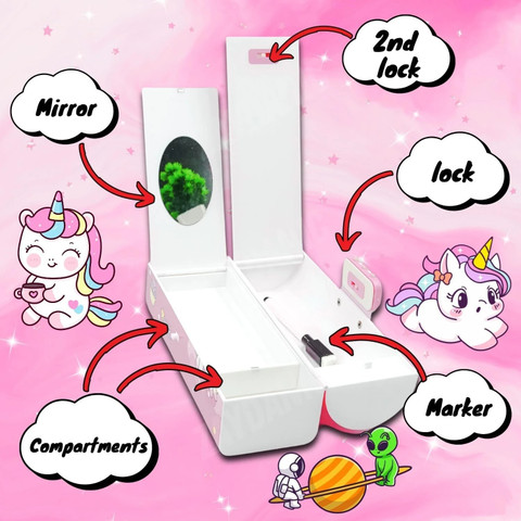 Flipkart.com | Shivom Kuromi Print Password Pencil Box for Girls