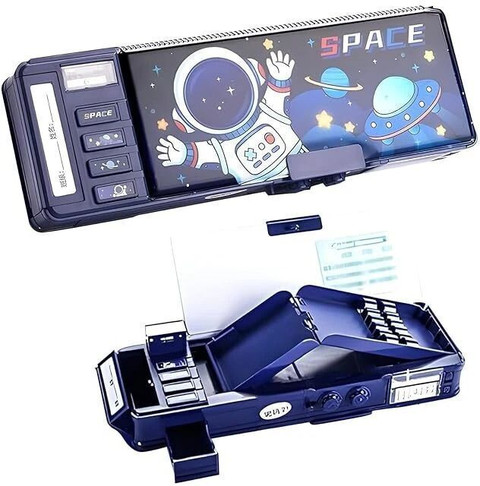Flipkart.com | Zoniex Multifunctional Geometry Lock Pencil Box for