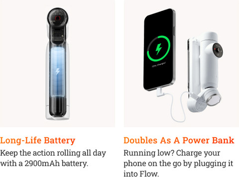 Insta360 Flow Creator Kit with Magnetic Clamp,Charge Case,Phone Insta360 Flow Creator Kit with Magnetic Clamp,Charge Case,Phone