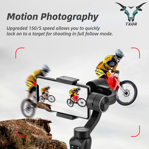 TXOR ALPHA, Three-AXIS Gimbal Stabilizer with Anti Shake