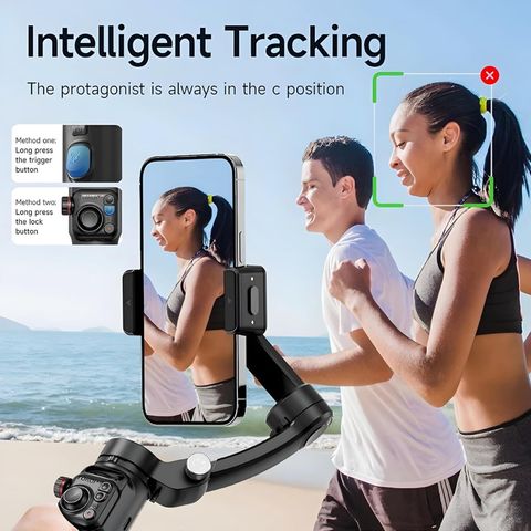 Divine creation M02, 3-Axis Handheld Gimbal Stabilizer Anti-Shake Video AI Stabilization B145 3 Axis Gimbal for Camera, Mobile (400 Grams) - Image 6