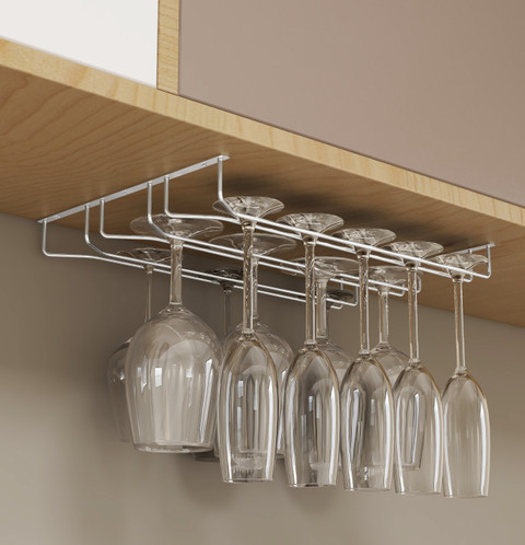 Plantex Wine Glass Rack/Holder Upside Down Glass Hanging Organizer