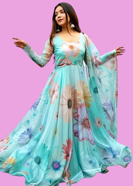 TWELVE DENIM Anarkali Gown Price in India - Buy TWELVE DENIM Anarkali Gown  online at Flipkart.com