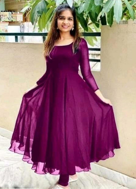 RITS ENTERPRISE Women Embroidered Gown Kurta