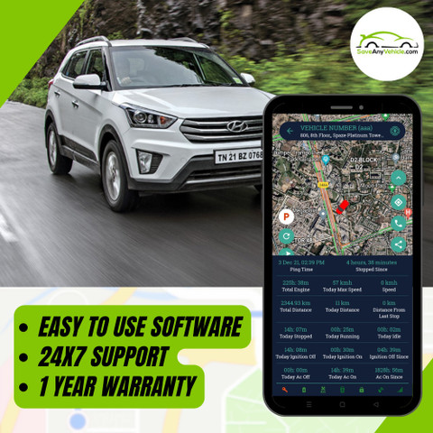 SAVE ANY VEHICLE SAV-1 Pro Wired GPS Tracker for Car, Bike, Truck, Bus with  Month Data GPS Device