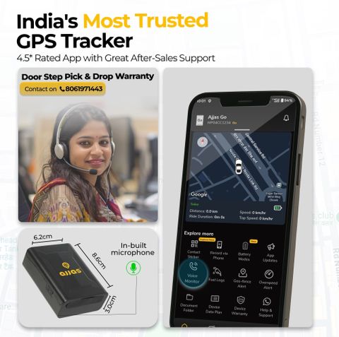 Ajjas Wireless GO tracker for Kids, Car/Bike, Bags with Voice ...