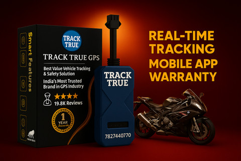 TRACKTRUE Bike GPS Tracker Device with(Inbuilt Battery, Engine CUT