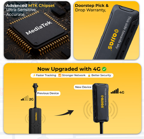 Ajjas Lite - Wired Tracker with Remote Engine Lock for Car, Bike, Truck ...