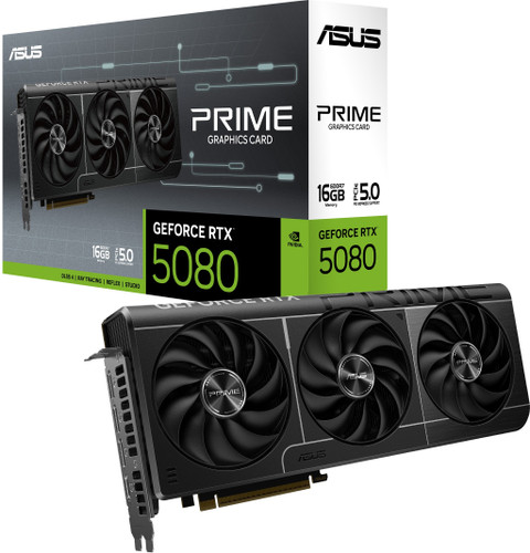 ASUS Prime GeForce RTX 5080 GDDR7 16 GB NVIDIA Chipset 256 Bit