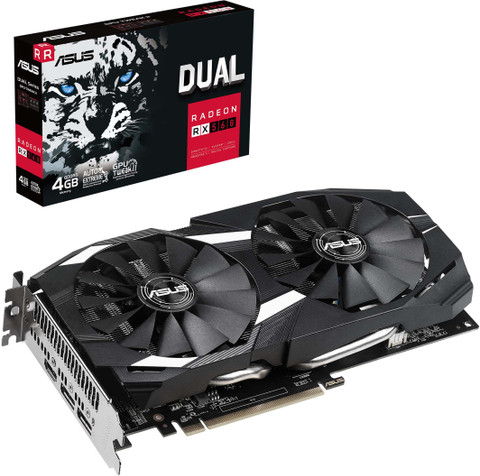 ASUS DUAL-RX560-4G GDDR5 GB AMD Radeon Chipset 128 bit 1199 MHz