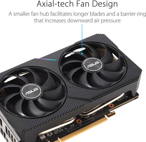 ASUS Dual RX 6500XT OC GDDR6 4 GB AMD Radeon Chipset 64 bit 2820