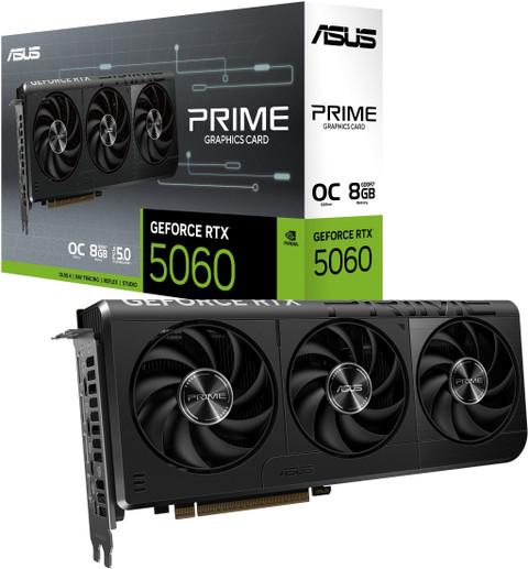 ASUS PRIME-RTX5060-O8G GDDR7 8 GB NVIDIA Chipset 128 bit 2565 MHz