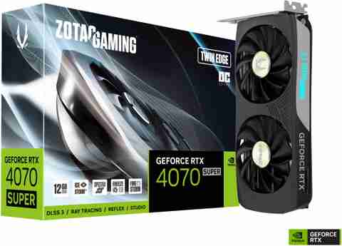 ZOTAC GAMING GeForce RTX 4070 SUPER TWIN EDGE GDDR6X 12 GB NVIDIA