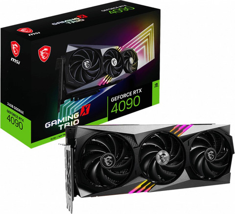 MSI GeForce RTX 4090 GAMING X TRIO 24G GDDR6X 24 GB NVIDIA Chipset