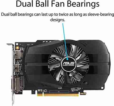 ASUS PH-RX550-4G-EVO GDDR5 4 GB AMD Radeon Chipset 128 bit 1183