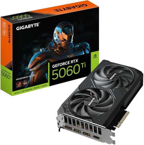 GIGABYTE GeForce RTX 5060 Ti WINDFORCE MAX OC 16G GDDR7 GDDR7 16