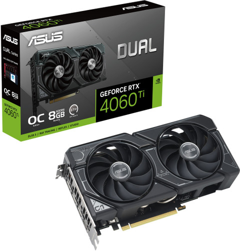 ASUS DUAL RTX4060TI OC 8GB GDDR6 Gaming Graphics card GDDR6 8 GB
