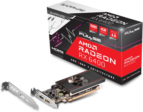 【新品・未使用】Radeon RX 6400 4GB GDDR6 SAPPHIRE、「Radeon RX 6400」を搭載したビデオカード - 価格.com