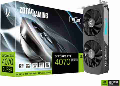 ZOTAC GAMING GeForce RTX 4070 SUPER TWIN EDGE GDDR6X 12 GB NVIDIA